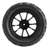 1/10 Scale RC Car Tires, Soft Insert Rubber Tires for Enhanced Performance, RC Truck Wheels Rim Set, 4PCS Black Tires for Off-Road Racing, Hobbyists and Beginners view 4