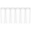 KESYOO Plastic Coin Storage Tube, Diameter 25 mm, Airtight Sealed Lid, 6 Units, Coin Holder for Collection and Secure Organization view 1