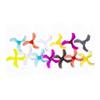 1635 40mm 1.6X3.5X3 3-Blade Propeller .0mm .5mm Hole PC For 1103-1105 RC FPV Tinywhoop Drone 4 Pairs(4Pairs Purple 1.5MM) view 3