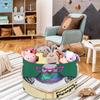 Drekrid Large Storage Baskets - Funny Pigeon Nursery Organizer Bin Box with Handles Collapsible Round Laundry Hamper for Kids Toys Pet Blanket, Bedroom Living Room Home Decor Gift Basket view 4