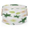 Drekrid Large Storage Baskets, Green Frog Nursery Organizer Bin Box with Handles Collapsible Round Laundry Hamper for Kids Toys Pet Blanket, Bedroom Living Room Home Decor Gift Basket view 1