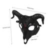 Abaodam Sheep Skull Mask 3d Simulation Sheep Head Skull Mask with Horns for Halloween Masquerade Party Festival Costume Accessory view 2