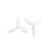 1.8x1.2x3 .8 Inch 45mm 3-Blade Propeller .5mm Shaft PC For RC FPV Drone DIY 2 Pairs(White) view 1