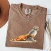 Monkey Punch Graphic Shirt, Baby Monkey Holding Plush Toy Tee, Animal Lover Gift, Cute Trendy Shirt Multicolor view 3