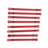 8pcs Aluminum Alloy Link Rods, CNC High Strength Suspension Upgrade for RC Crawler Car Parts, 139mm 132mm 124mm Rod Set for Off-Road Enthusiasts, Hobbyists, Trail Crawling and Scale Modeling view 2
