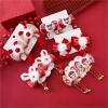 1Pair Kids New Year Headwear Chinese Style Hafu Plush Bow Kids Hair Clips Red Tassel Princess Girl Sided Clips Accessory New Year Gift Lunar New Year Decorations(03) view 2