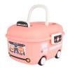 Interactive Storage Trunk with Smooth Edged Construction Portable Handle for Playtimes Organization Toy Storage Bin with Handle view 1