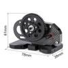 31% Overdrive 2Low Transmission Gearbox Carbon with Delrin Skid Compatible with 1/10 RC Crawler Chassis Cheater Rigs view 3