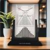 231131cm Desktop Galton Board, Probability Demonstration Model with 17500 Metal Beads, Physics Statistical Experiment Tool for School Labs view 4