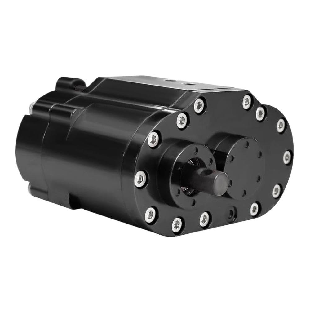 2-Speed 48P Transfer Case Transmission Gearbox with Steel Gears Ratio 1.8:1 0.7:1 Compatible with 1/10 RC Crawler 90046(Black)