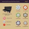 Playzaic Monte Carlo Poker Chip Case - 13.5-gram Heavy Clay Composite Set - Casino Chips for Texas Holdem, Blackjack - Betting Game Accessories (500 ct. Deluxe Vault Case) view 2