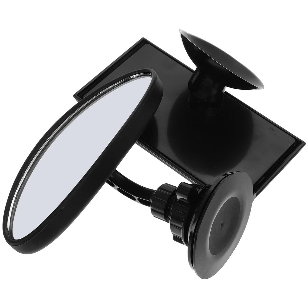 ANDRESLAD Adjustable Car Mirror Rear Facing Backseat Mirror with 360 Rotation and Suction Cup Mount for Safety in Vehicles