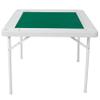Anveffeg Square Folding Card Table with Green Felt, Portable Mahjong Table for 4 Players, Domino and Poker Game Table with Cup Holders, Chip Trays, Locking Legs, 35.4 Inch view 1