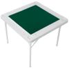 Anveffeg Square Folding Card Table with Green Felt, Portable Mahjong Table for 4 Players, Domino and Poker Game Table with Cup Holders, Chip Trays, Locking Legs, 35.4 Inch view 3