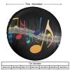 VVTDESA Colorful Musical Notes Print Car Seat Cover Stretchable 95% Polyester + 5% Spandex Universal Fit Seat view 2