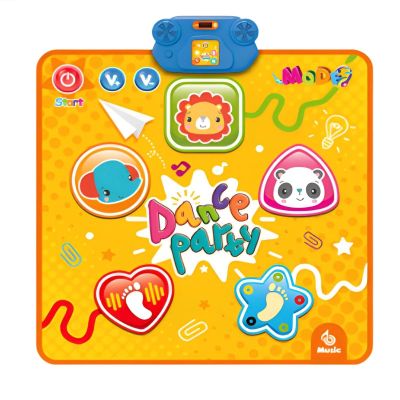 Mjaie Foldable Dance Mat with Music & Light Effects for Active Play and Motor Skill Development Music Rhythm Game Mat