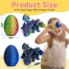 2pcs 4.3in 3D Printed Dragon Eggs with Wings,Flexible Articulated Crystal mini Dragon,Flying Fidget Bird with Eyes Surprise Mini Mystery Dragon Egg, for Home Office Decoration Gift Desk Decor view 2