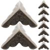 BUTIFULSIC 12pcs Large 35mm Antique Green Bronze Metal Corner Protectors Box Edge Guards for Wooden Furniture Safety Bumpers Home Decoration view 1