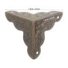 BUTIFULSIC 12pcs Large 35mm Antique Green Bronze Metal Corner Protectors Box Edge Guards for Wooden Furniture Safety Bumpers Home Decoration view 2
