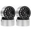 4 Psc 1.9 Beadlock Wheel Hub Rim for 2.2-inch Wheels Axial SCX10 Wraith Capra VS4-10 CC01 LCG Tires 1/10 RC Crawler Car Remote-Controlled car Parts(Chocolate) view 1