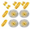 plplaaoo RC Brake Disc Calipers Simulation Metal Brake Discs Set High Performance Upgrade Parts for TRX6 1/10 RC Car 4Pcs 40mm Diameter (Yellow) view 4