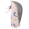 WEKAMOS Insulated Bottle Thermal Bag with Large Capacity, Portable Breastmilk Cooler Bag, Aluminum Lining, Beige Geometric Print, Outdoor Travel Bottle Warmer Carrier for Feeding view 1