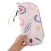 WEKAMOS Insulated Bottle Thermal Bag with Large Capacity, Portable Breastmilk Cooler Bag, Aluminum Lining, Beige Geometric Print, Outdoor Travel Bottle Warmer Carrier for Feeding view 3