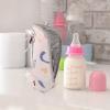 WEKAMOS Insulated Bottle Thermal Bag with Large Capacity, Portable Breastmilk Cooler Bag, Aluminum Lining, Beige Geometric Print, Outdoor Travel Bottle Warmer Carrier for Feeding view 4