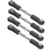 4Pcs Adjustable M4 Screw Steering Servo Pull Rod Linkage Tie Rod for 1/8 RC Car, 77-87mm Metal Servo Link with Precise Control for Kyosho Hobao Arrma Kraton view 3