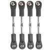 4Pcs Adjustable M4 Screw Steering Servo Pull Rod Linkage Tie Rod for 1/8 RC Car, 77-87mm Metal Servo Link with Precise Control for Kyosho Hobao Arrma Kraton view 4