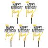 TOPPERFUN King Birthday Cake Topper Crown Design 5pcs Acrylic Non-edible Cake Decoration for Birthday Party Celebration view 1