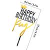 TOPPERFUN King Birthday Cake Topper Crown Design 5pcs Acrylic Non-edible Cake Decoration for Birthday Party Celebration view 2