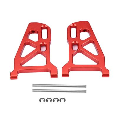 Aluminium Alloy Front Lower Suspension Arm, RC Front Lower Suspension Arm for FS 53633 51805 51806 1/10 Scale RC Car, CNC Machined with Anodized Finish (513007R red)