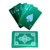 Laser Engraved Aluminum Playing Cards, 52 Card Deck, Anodized Metal, Double-Sided, 3.4 x 2.1 Inches, 0.2mm Thick, Poker Novelty Gift (Green) view 1