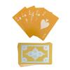 Laser Engraved Aluminum Playing Cards, 52 Card Deck, Anodized Metal, Double-Sided, 3.4 x 2.1 Inches, 0.2mm Thick, Poker Novelty Gift (Gold) view 1