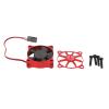 35x35mm Aluminum Alloy Motor Cooling Fan for RC Car ESC, High - Speed RC Motor Cooling Fan with Protective Fan Cover for 1/10 1/12 1/8 Scale RC Vehicles (Red) view 1