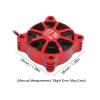 35x35mm Aluminum Alloy Motor Cooling Fan for RC Car ESC, High - Speed RC Motor Cooling Fan with Protective Fan Cover for 1/10 1/12 1/8 Scale RC Vehicles (Red) view 2