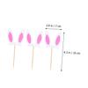 Toyvian 30pcs Bunny Ear Cake Toppers Rabbit Ear Cupcake Picks Easter Cake Decor Party Decorations for Birthday and Spring Celebration view 2