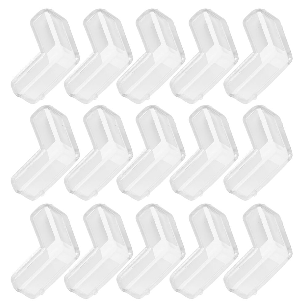 Hoement 16pcs Soft PVC Table Corner Protectors Safety Furniture Edge Guards Childproof Glass Table Bumpers for Nursery and Home
