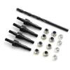 RC Cars Models For Arrma 1/8 For Kraton 6S For Typhon For Outcast 1/7 1/10 4WD Carbon Steel Front And Rear For Universal Shock Mounts RC Car Part Replacement(Black) view 1