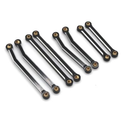 Components For Jjrc Ax8560 For Trx4m For C8801 C8808 C8809 1/18 Rc Remote-Controlled Car Metal Po Accessories With 8 Pull Rods(Black)