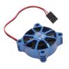 35x35mm Aluminum Alloy Motor Cooling Fan for RC Car ESC, High - Speed RC Motor Cooling Fan with Protective Fan Cover for 1/10 1/12 1/8 Scale RC Vehicles (Dark Blue) view 2