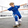 LOLANTA Boys Girls Jumpsuit Short Sleeve Coveralls Streetwear Hip Hop Dance Kpop Clothes Neon Outfit (Dark Blue, 12-14) view 2