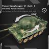 ConGamefun 1/16 RC Military Tank, 2.4G German Tiger L RC Heavy-Duty Tank with 7.0 Control Board, Simulated Sound, Smoke & Lights, in-Place Rotation, Pellet Launching, Gift for Adults (RTR) view 3