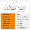 Synchronous Belt S5M-1960-2980 Closed Loop Timing Belt Width 10-30 for 5M Alloy Pulley 1Pcs(2000 mm - 400 Teeth,1PC_10MM) view 3