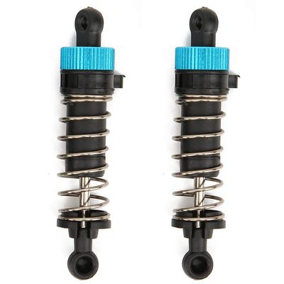 Rear Shock Struts Damper RC Spare Parts High Performance Durable Metal Plastic Construction Smooth Damping Effect Perfect Fit for A959B A979B 1/18 Scale RC Car 2Pcs Blue