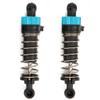 Rear Shock Struts Damper RC Spare Parts High Performance Durable Metal Plastic Construction Smooth Damping Effect Perfect Fit for A959B A979B 1/18 Scale RC Car 2Pcs Blue view 1