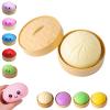 Mystery Dumpling Squishy, Dumpling Squishy Mystery Box, SquishyBun, 4 Inch Jumbo Dumpling Stress Ball, Desk Fidget, Easter Basket (White) view 1