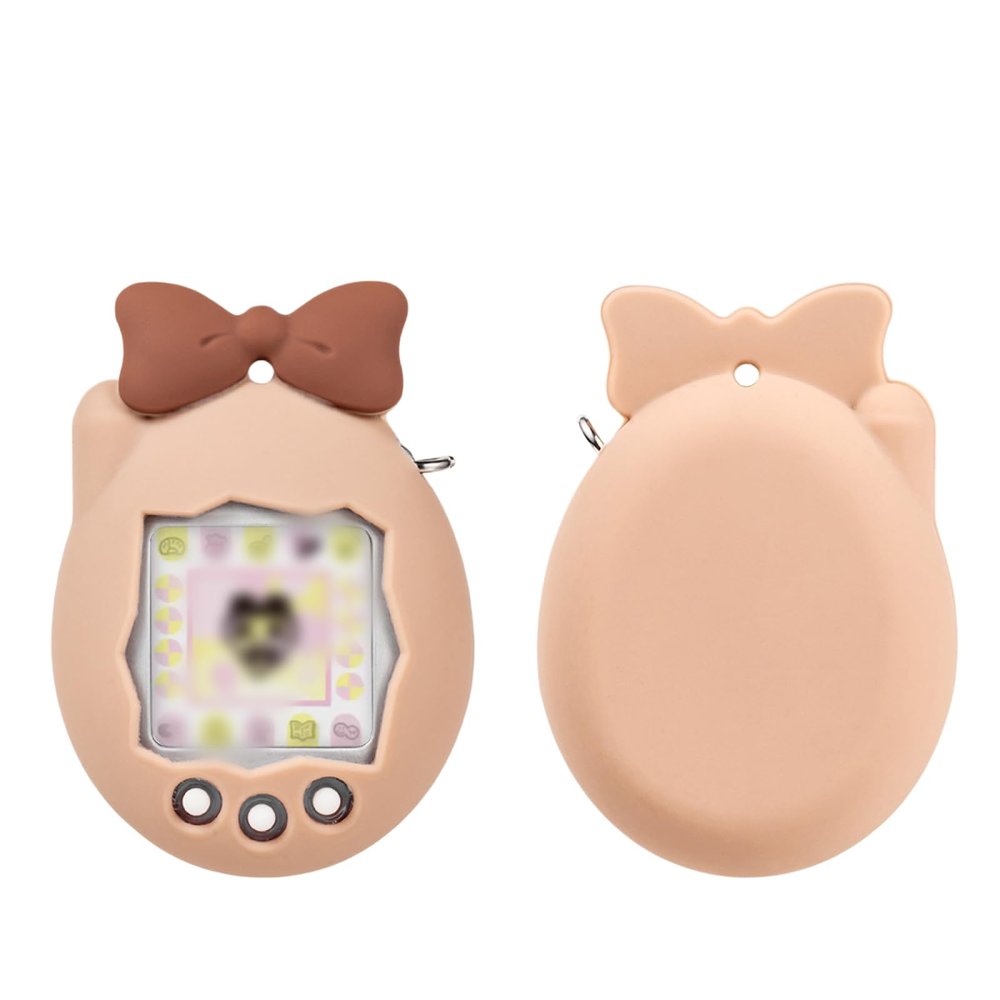 Protective Case for Tamagotchi Connection V3, Mini Box Portable Shockproof Protective Cover Dustproof Sleeve Accessories for Kids (Light Brown)