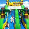 26FT Commercial Grade Inflatable Water Silde for Kids Adults, Heavy Duty PVC Adult Water Slides with Big Airtight Water Pool, Adults Waterslide with 950W Blower for Outdoor,Blue (Blue/26FT) view 3